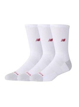 Calze New Balance Dry bianchi per donna e uomo