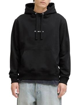 Felpa Jack and Jones Norrebro Hood nera per uomo