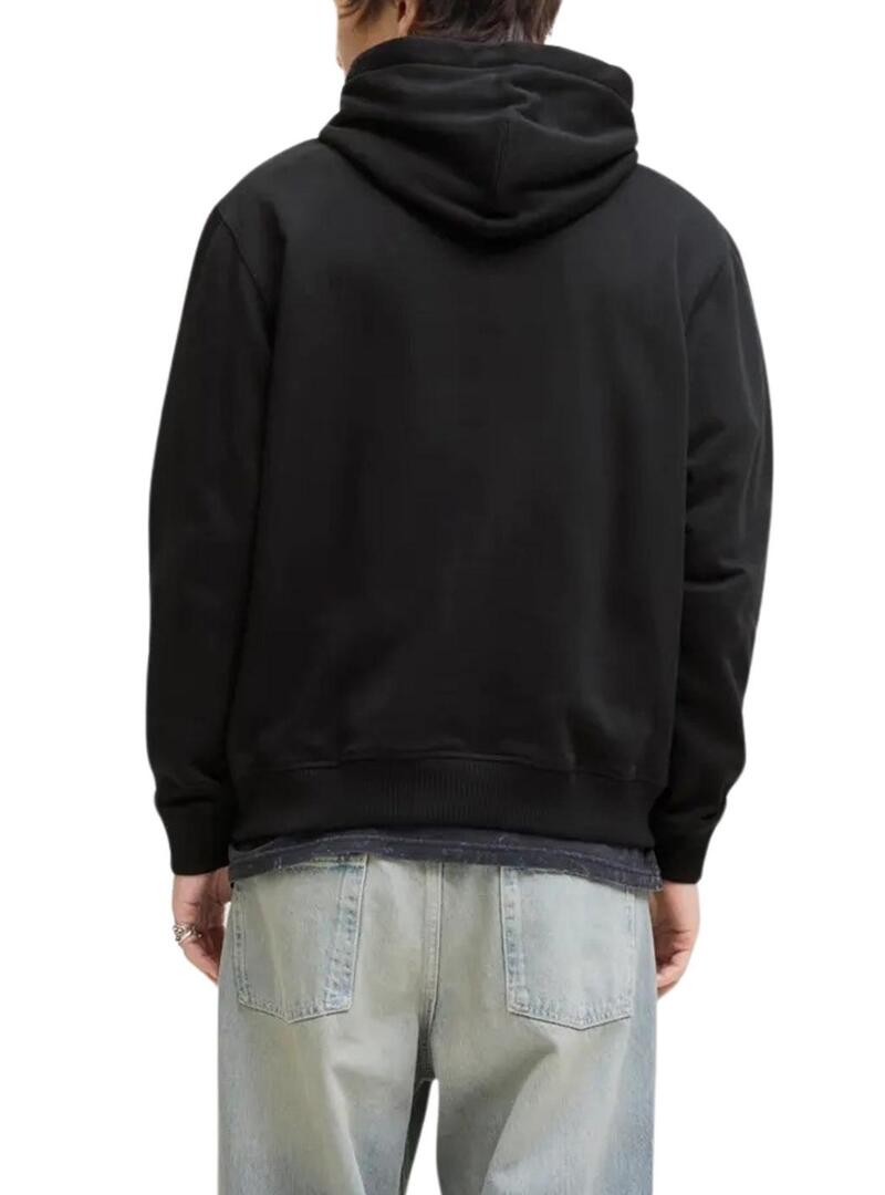 Felpa Jack and Jones Norrebro Hood nera per uomo