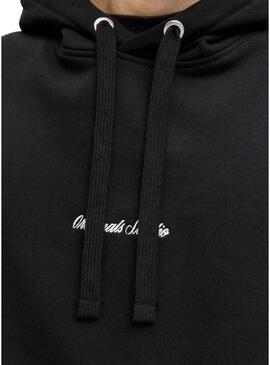 Felpa Jack and Jones Norrebro Hood nera per uomo