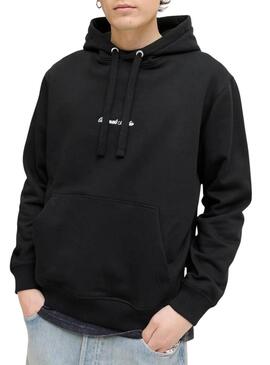 Felpa Jack and Jones Norrebro Hood nera per uomo