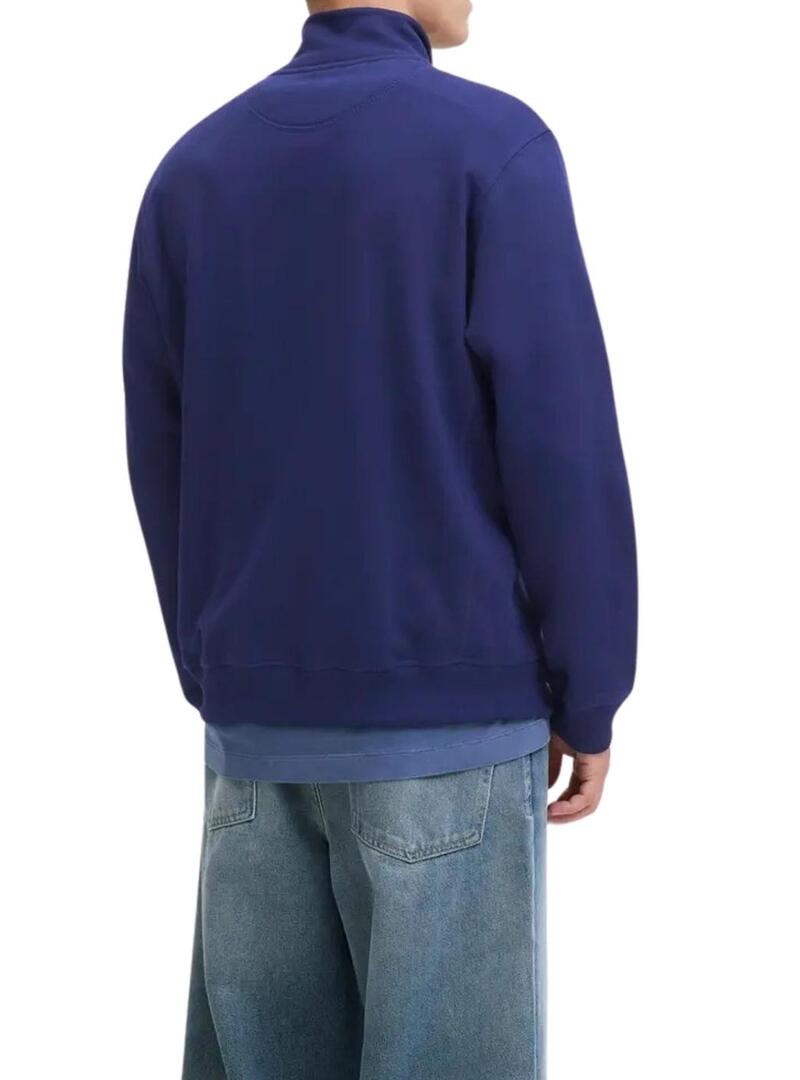 Felpa Jack and Jones Norrebro blu per uomo