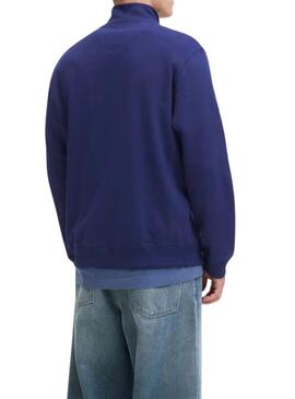 Felpa Jack and Jones Norrebro blu per uomo