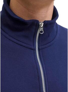 Felpa Jack and Jones Norrebro blu per uomo