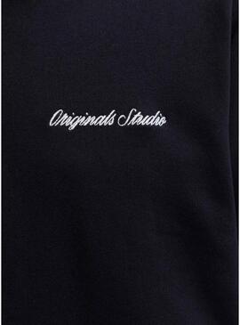 Felpa Jack and Jones Norrebro nera per uomo