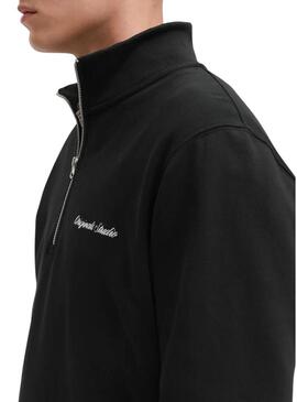 Felpa Jack and Jones Norrebro nera per uomo