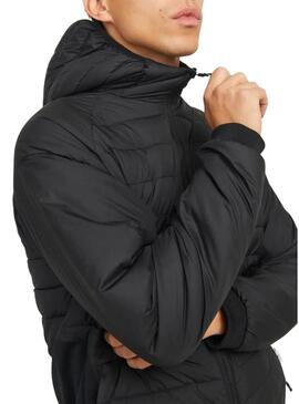 Giacca Jack and Jones Estate Hybrid nera per uomo.