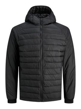 Giacca Jack and Jones Estate Hybrid nera per uomo.