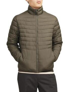 Giubbino Jack and Jones Estate pieghevole verde per uomo