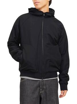 Giacca Jack and Jones Perfect bomber nera per uomo