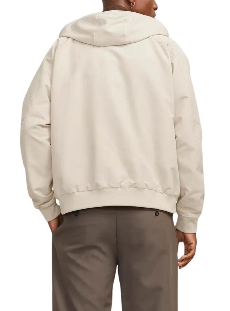 Giubbotto Jack and Jones Perfect bomber beige per uomo.