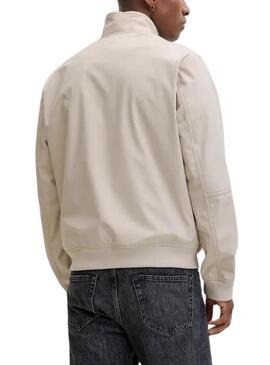 Giacca Jack and Jones Parker beige per uomo