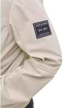Giacca Jack and Jones Parker beige per uomo