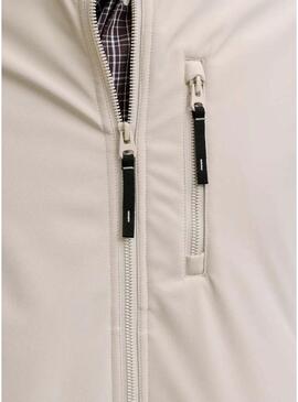 Giacca Jack and Jones Parker beige per uomo