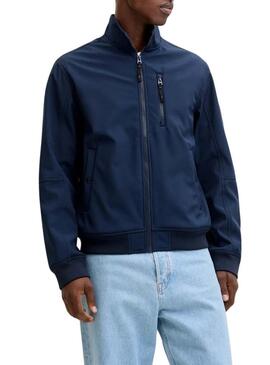 Giacca cacciatore Jack and Jones Parker blu per uomo