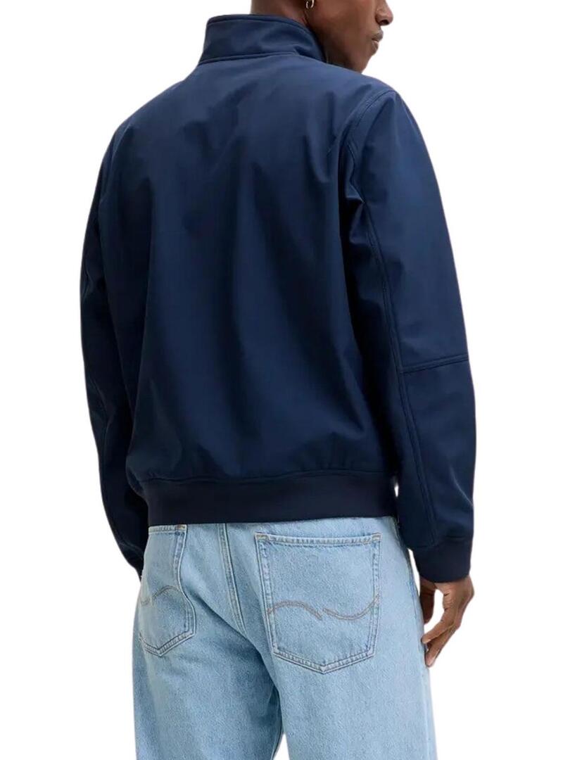 Giacca cacciatore Jack and Jones Parker blu per uomo