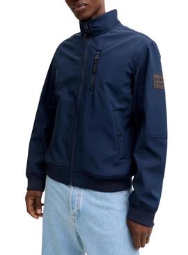 Giacca cacciatore Jack and Jones Parker blu per uomo