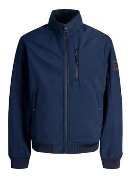 Giacca cacciatore Jack and Jones Parker blu per uomo