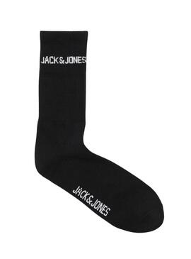 Confezione di calze Jack and Jones Melvin nere per uomo