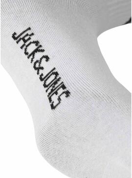 Pacco di calzini Jack and Jones Travis bianchi per uomo