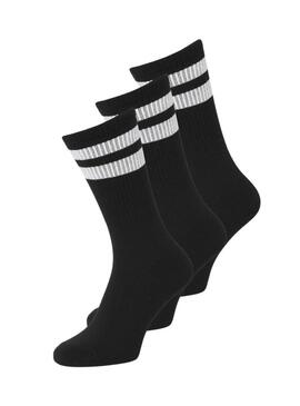 Pacco di calze Jack and Jones Travis nere per uomo