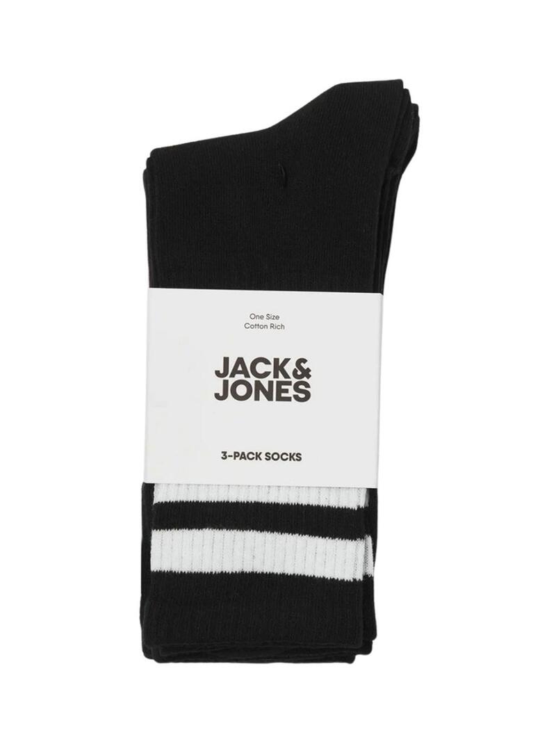 Pacco di calze Jack and Jones Travis nere per uomo