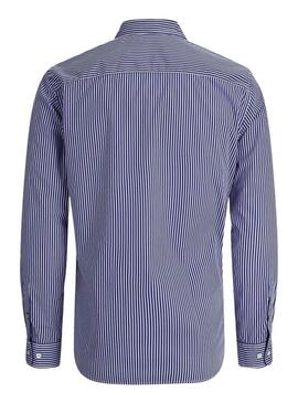 Camicia Jack and Jones Matheo a righe blu per uomo