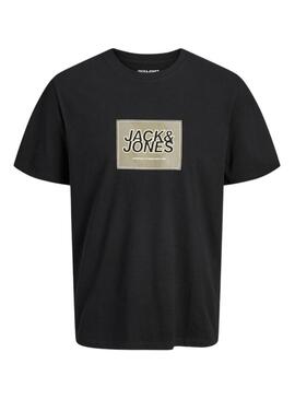 Maglietta Jack and Jones Rain nera per uomo.