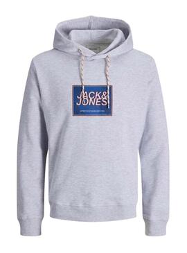 Felpa Jack and Jones Rain grigia per uomo