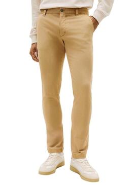 Pantaloni Tommy Jeans Scanton beige chino per uomo