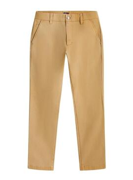 Pantaloni Tommy Jeans Scanton beige chino per uomo