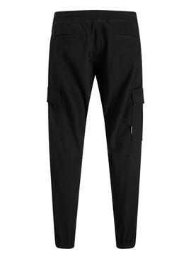 Pantaloni cargo Jack and Jones Kane Dylan neri per uomo