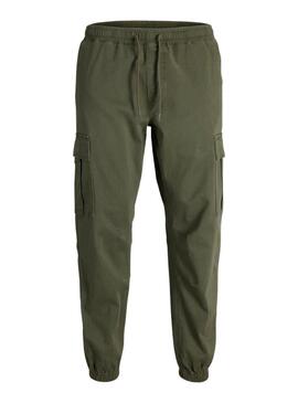 Pantaloni cargo Jack and Jones Kane Dylan verdi per uomo.