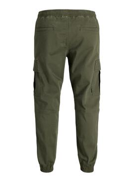 Pantaloni cargo Jack and Jones Kane Dylan verdi per uomo.