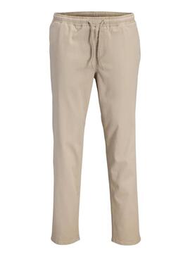 Pantaloni Jack and Jones Stace Dylan beige per uomo