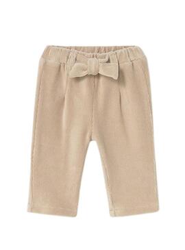 Pantalone Mayoral in velluto a coste beige per bambino