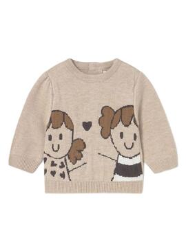 Maglia Mayoral Duna beige per bambini
