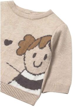 Maglia Mayoral Duna beige per bambini