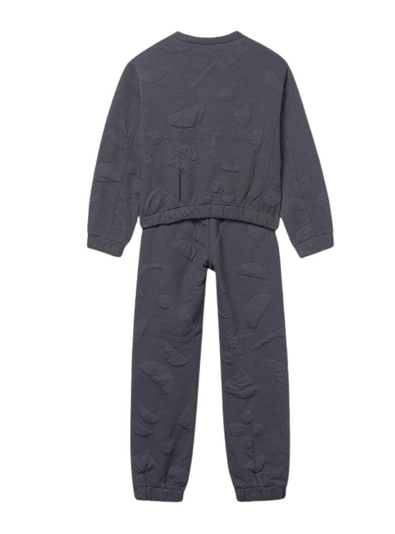 Tuta grigia imbottita Mayoral per bambina.
