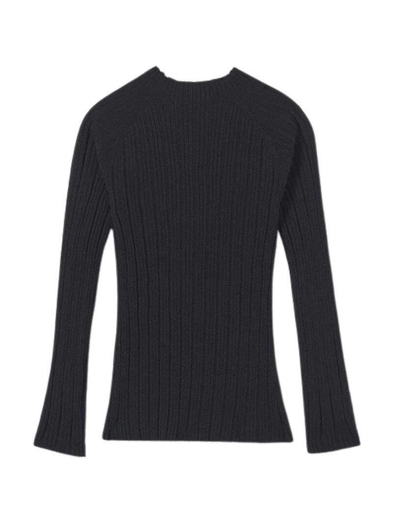 Maglione Mayoral mezza-girocollo nero per ragazza