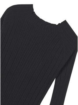 Maglione Mayoral mezza-girocollo nero per ragazza