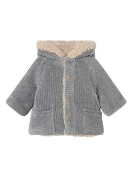 Cappotto Mayoral reversibile grigio e beige per bambini