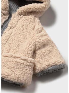 Cappotto Mayoral reversibile grigio e beige per bambini