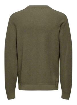 Maglia Only and Sons Onstony verde per uomo