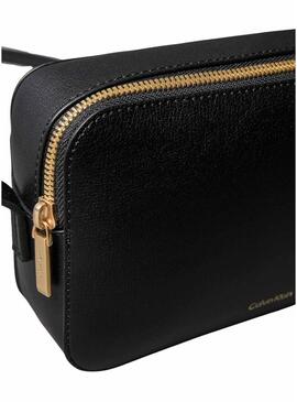 Borsa Calvin Klein Jeans con logo in foil nero per donna