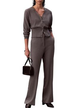 Borsa Calvin Klein Jeans con logo in foil nero per donna