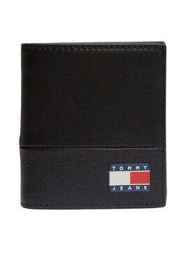 Portafoglio Tommy Jeans Heritage nero per uomo