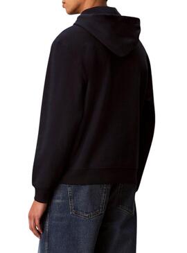 Felpa Calvin Klein Jeans Micro Monogram blu scuro per uomo.