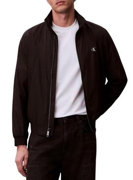 Giacca Calvin Klein Jeans Harrington nera per uomo
