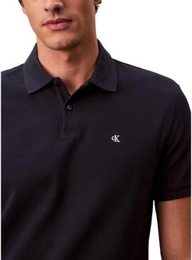 Polo Calvin Klein Jeans Monogram blu navy per uomo.